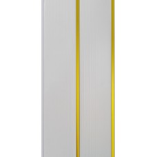 Панель ПВХ 2-х секционная БЕЛАЯ ЗОЛОТО 3000*240 мм